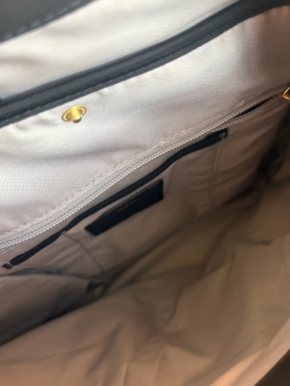 Tumi Black Nylon Backpack with Gold Hardware - Picture 9 of 10